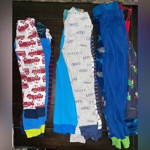 17 piece Kids Pajama bottoms lightly used bottoms sizes 4T- 6/7